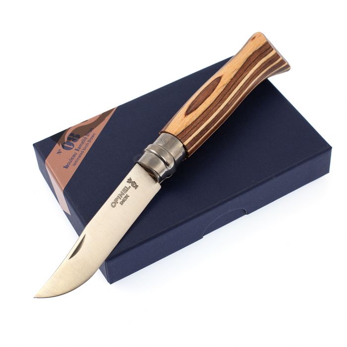 Складной Нож Opinel №08, Sandvik 12C27, береза, 002388
