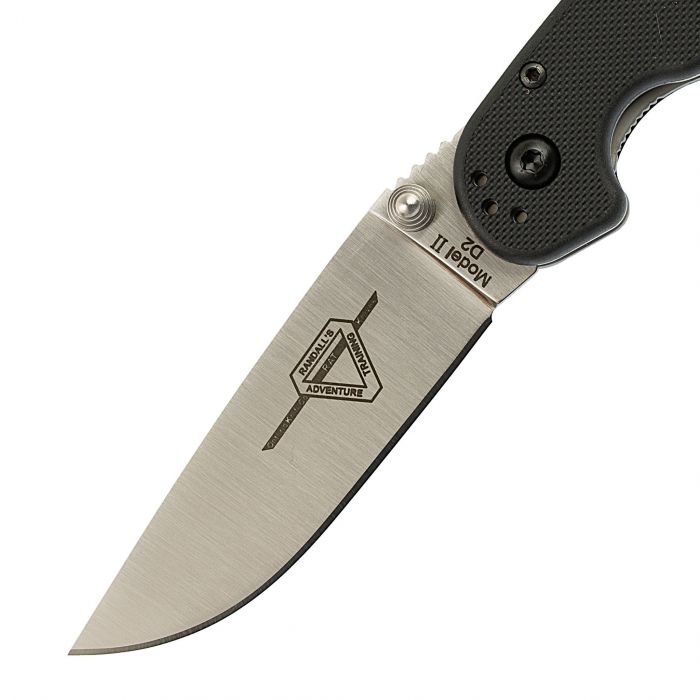 Нож складной Ontario RAT-2, сталь D2. Клинок - Satin, Рукоять - Black GRN