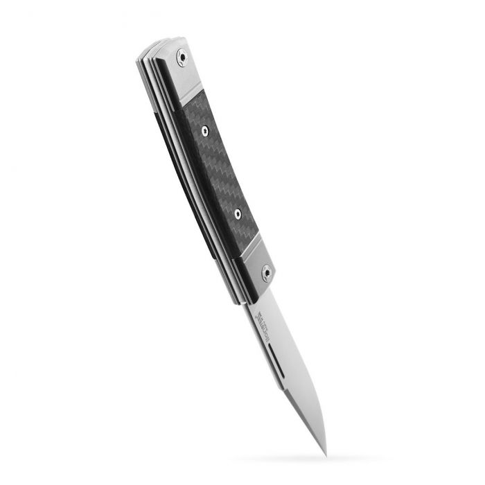 Складной нож Chris Reeve Large Sebenza 21, сталь S35VN, рукоять титановый сплав, гравировка Silver Contrast