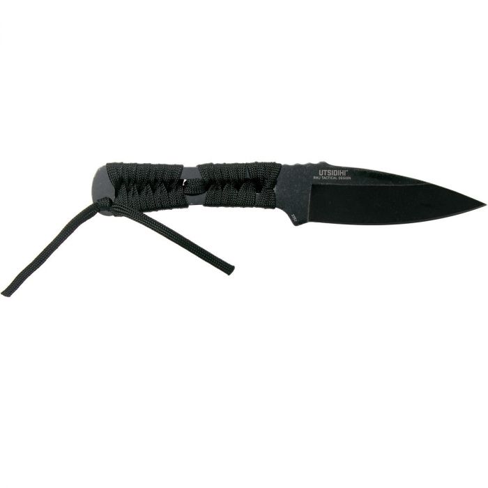 Фиксированный нож CRKT Utsidihi, сталь 8Cr13MoV, рукоять сталь с нейлоновой обмоткой