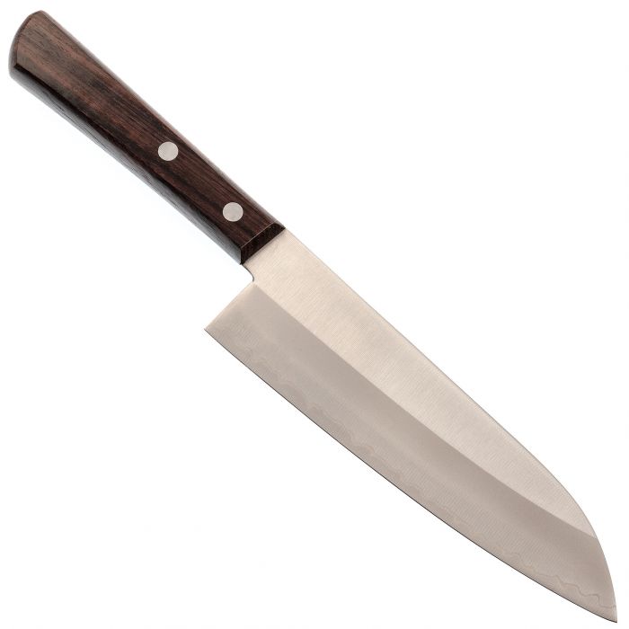 Нож Сантоку Kanetsugu Special Offer 170 мм, розовое дерево, сталь Сталь Aus 8 / Laminated Sus 410 Stainless Steel, Tojiro