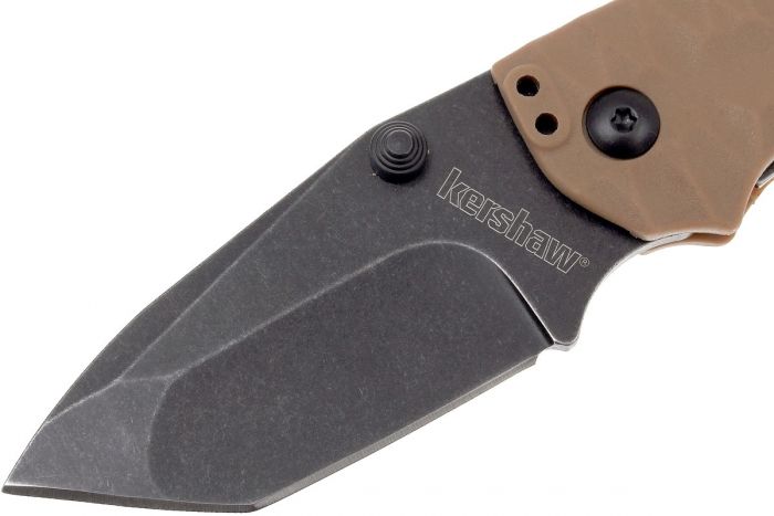 Нож складной Shuffle II - KERSHAW 8750TTANBW, сталь 8Cr13MoV c покрытием BlackWash™, рукоять термопластик GFN коричневого цвета