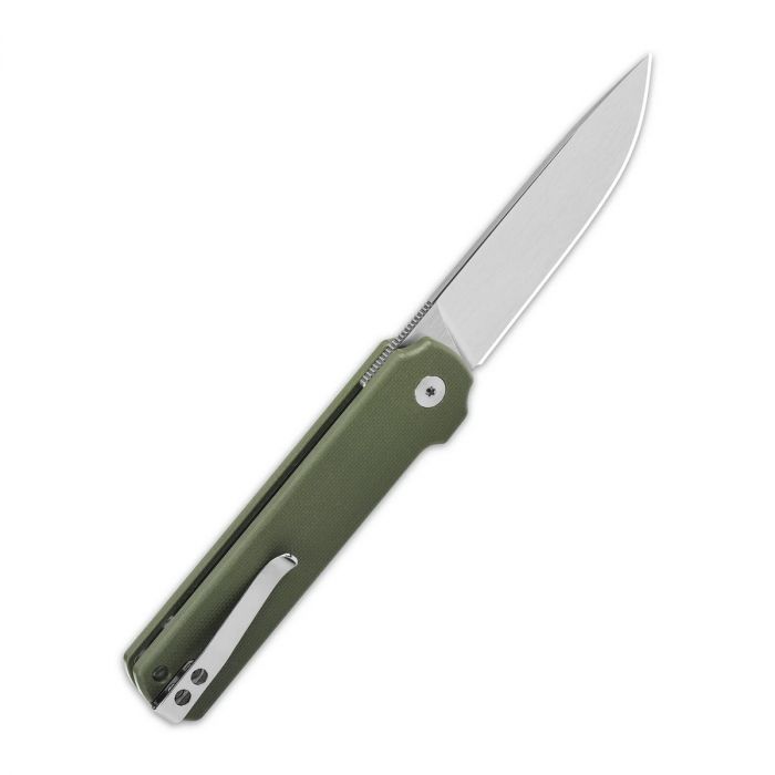 Складной нож QSP Lark, сталь Sandvik 14C28N, рукоять G10, зеленый
