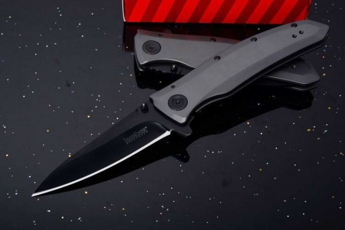 Складной полуавтоматический нож Kershaw Grid K2200, сталь 8Cr13MoV, рукоять нержавеющая сталь