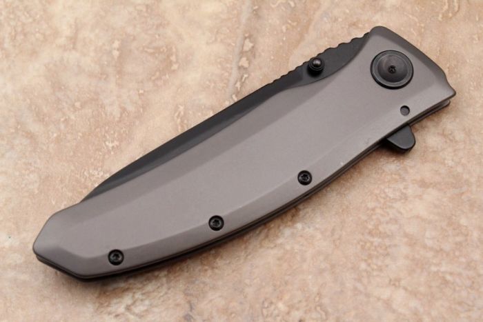 Складной полуавтоматический нож Kershaw Grid K2200, сталь 8Cr13MoV, рукоять нержавеющая сталь