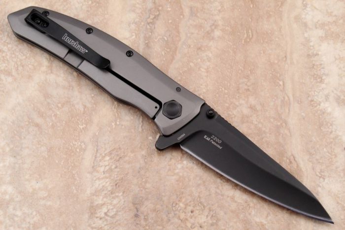 Складной полуавтоматический нож Kershaw Grid K2200, сталь 8Cr13MoV, рукоять нержавеющая сталь