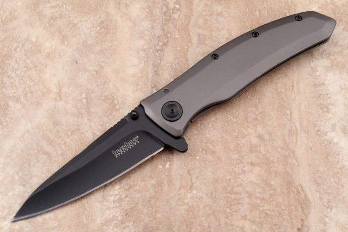 Складной полуавтоматический нож Kershaw Grid K2200, сталь 8Cr13MoV, рукоять нержавеющая сталь