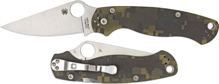 Складной нож Spyderco Para Military 2, сталь CPM® S45V™, рукоять G10, камуфляж (Digi Camo)