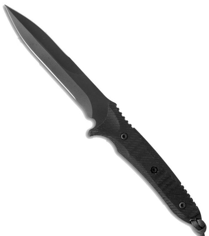 Нож с фиксированным клинком Spartan Blades Breed Fighter, сталь CPM-S35VN, рукоять черная микарта