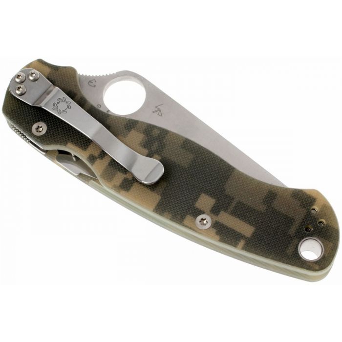 Складной нож Spyderco Para Military 2, сталь CPM® S45V™, рукоять G10, камуфляж (Digi Camo)
