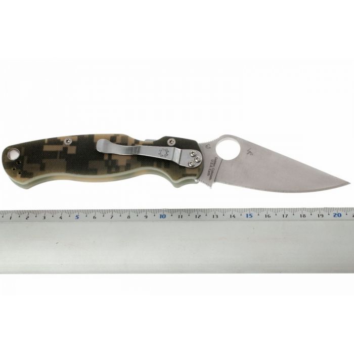 Складной нож Spyderco Para Military 2, сталь CPM® S45V™, рукоять G10, камуфляж (Digi Camo)