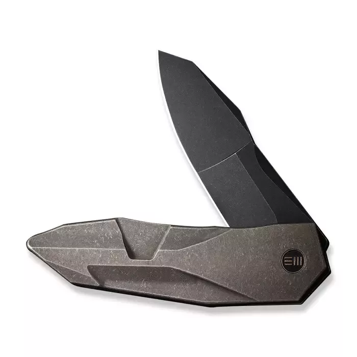 Складной нож We Knife Solid, сталь CPM-20CV, рукоять титан, бронза + МЕРЧ В ПОДАРОК
